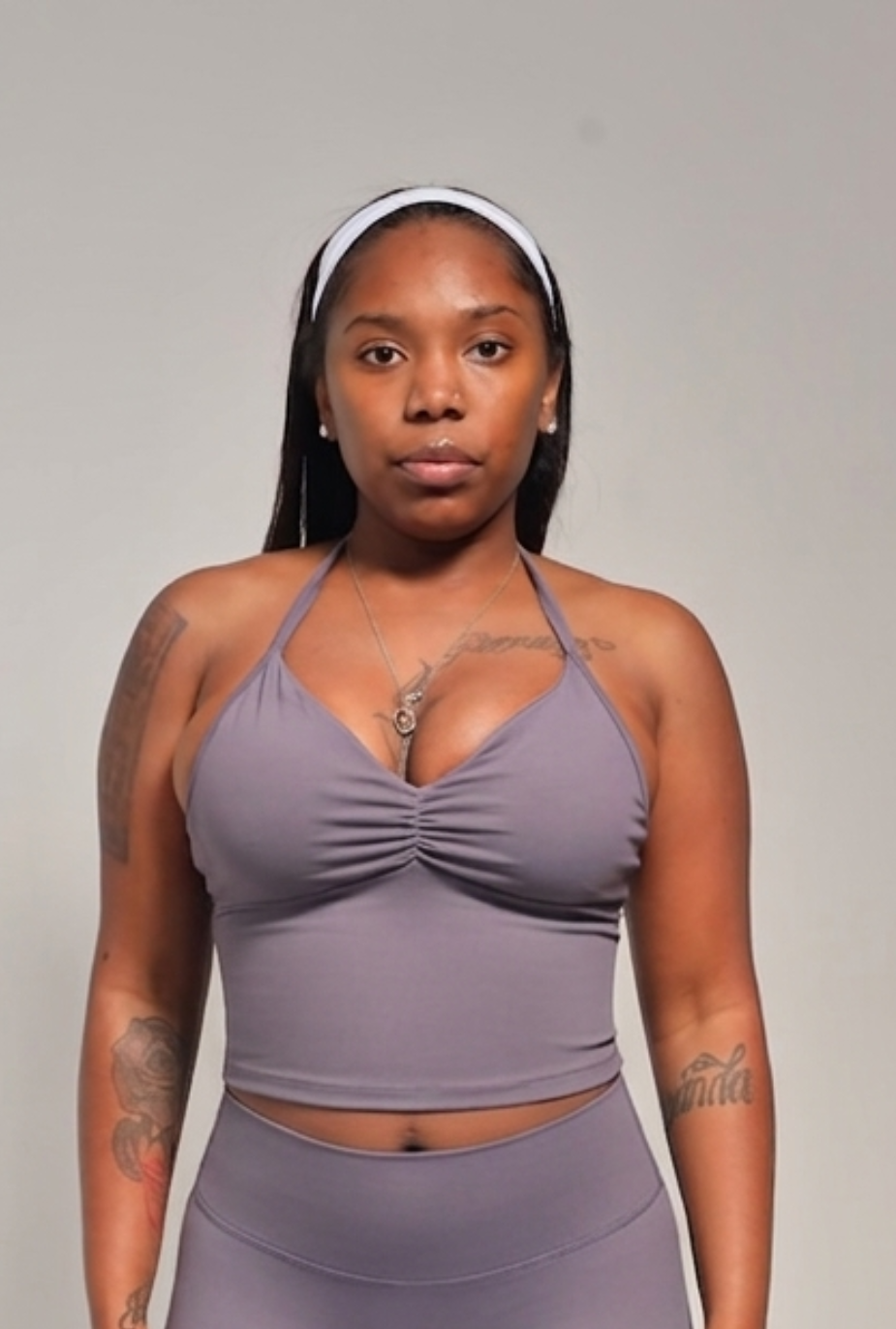 Woman wearing workout clothes